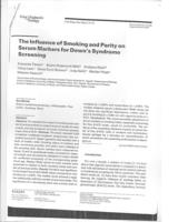 prikaz prve stranice dokumenta The influence of smoking and parity on serum markers for Down's syndrome screening