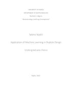prikaz prve stranice dokumenta Application of Machine Learning in Peptide Design