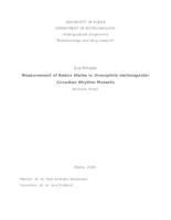 prikaz prve stranice dokumenta Measurement of Redox States in Drosophila melanogaster Circadian mutants