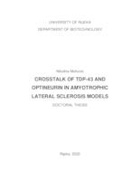 prikaz prve stranice dokumenta Crosstalk of TDP-43 and Optineurin in Amyotrophic Lateral Sclerosis Models